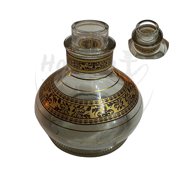 VASO SUPREME - TRANSPARENTE COM DOURADO