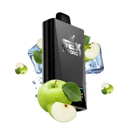 Sex Addict 28.000 Puffs – Green Apple - Maça Verde