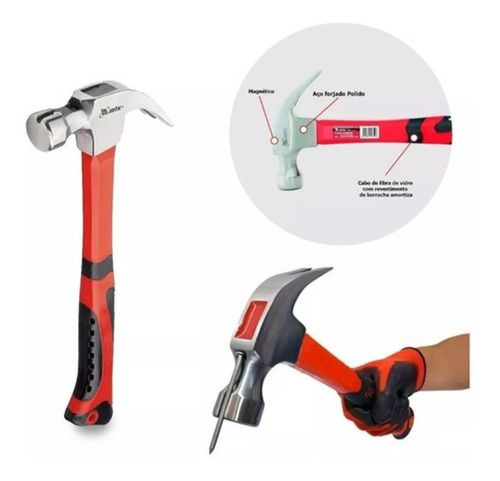 Martelo Unha 450g, Cabeça 27mm Magnética - Mtx 104469