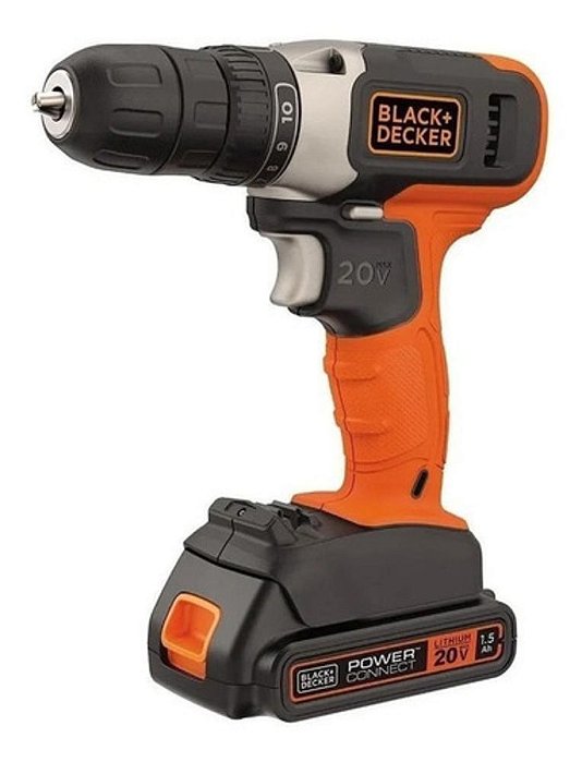 Furadeira/Parafusadeira 20v S/Fio Black & Decker BCD702C1-BR