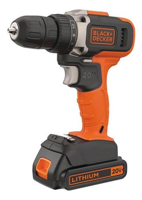 Furadeira/Parafusadeira 20v S/Fio Black+Decker BCD704C1-BR