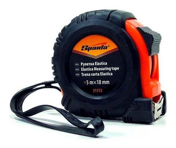 Trena Curta Elástica Estojo Emborrachado 5m X 18mm Sparta