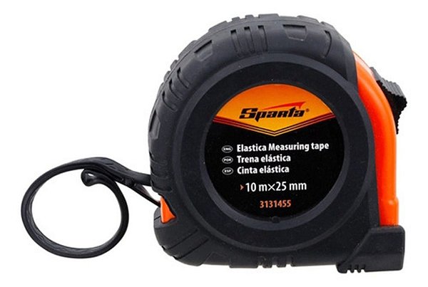 Trena Curta Elástica 10 M X 25 Mm Estojo Emborrachado Sparta