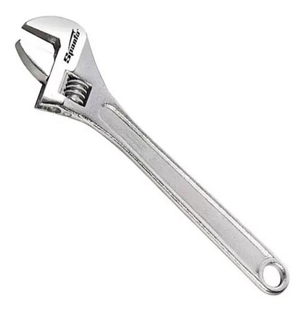 Chave Inglesa Ajustável 18 Pol 450 Mm Aço Crv Cromada