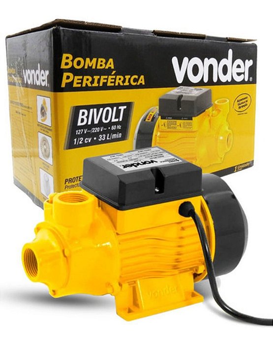 Bomba Periférica Monofásica Bivolt 1/2cv Bpv375