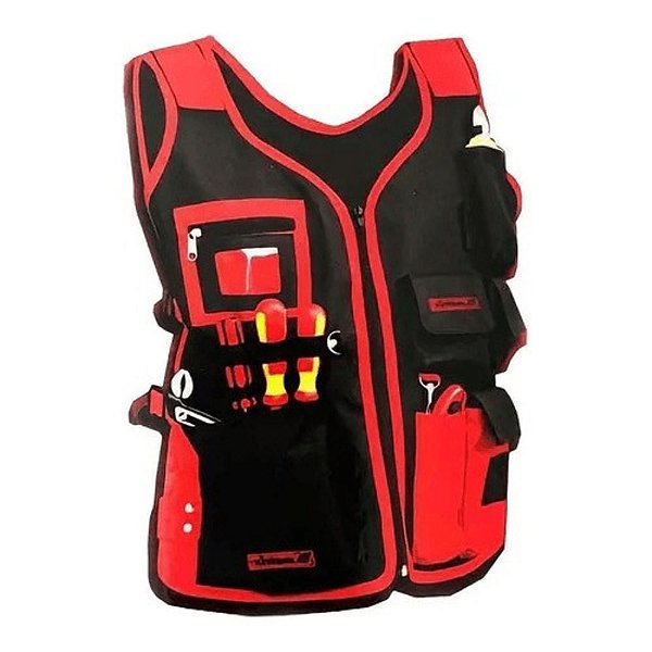 Colete Porta Ferramentas 8 Bolsos 510mm X 600 Mm