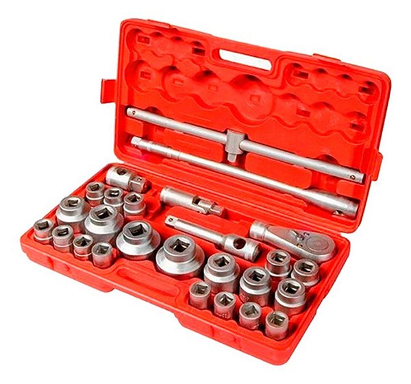 Jogo De Soquete 3/4 Pol. 21 - 65 mm 26 Pcs Cx Plastica Mtx