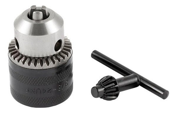 Mandril Para Furadeira Com Chave 3/8” 24 Dentes 10 Mm