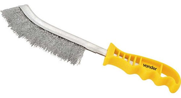 Escova Manual Com Cerdas De Aço Longas