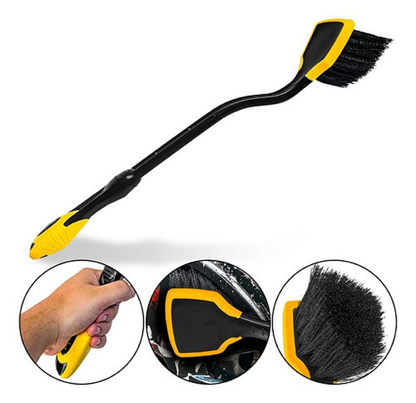 Escova Longa Automotiva Para Caixa De Rodas