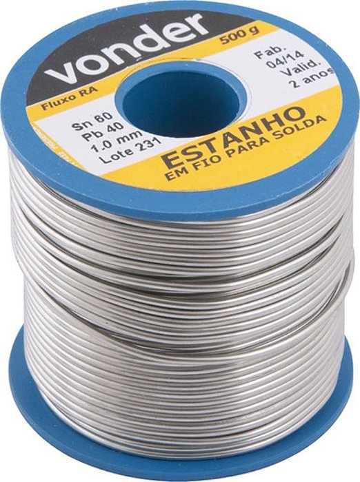 Estanho Em Fio Para Solda 1.0 Mm 60x40 500g