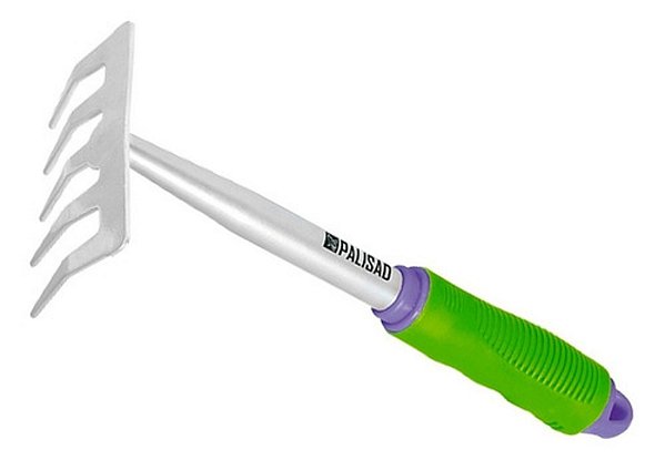 Ancinho Rastelo 5 Dentes 110 X 275Mm Cabo Emborrachado