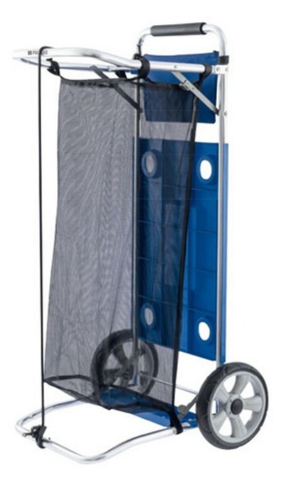 Carrinho De Alumínio Para Praia Camping Com Mesa E Rede