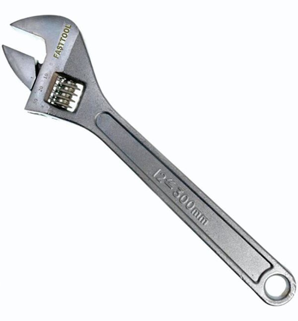 Chave Inglesa Ajustável 12 Pol 300 Mm Aço Cromo Vanádio