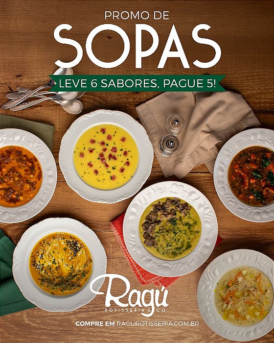 PROMO DE SOPAS - LEVE 6 PAGUE 5