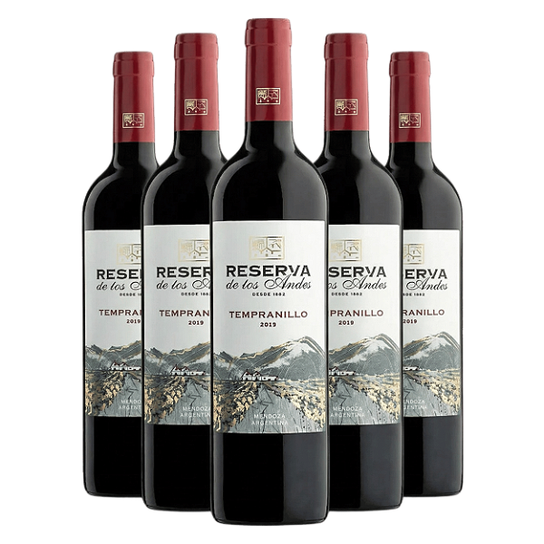 Kit Reserva de Los Andes Tempranillo (5 unidades)