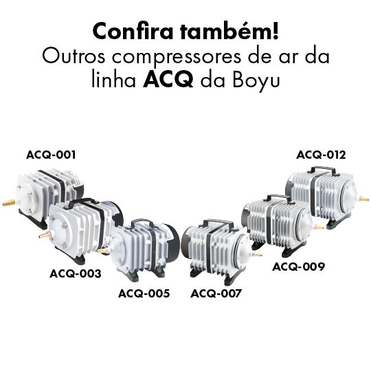 COMPRESSOR DE AR BOYU ELET/MAG ACQ-008 110L/M 220V