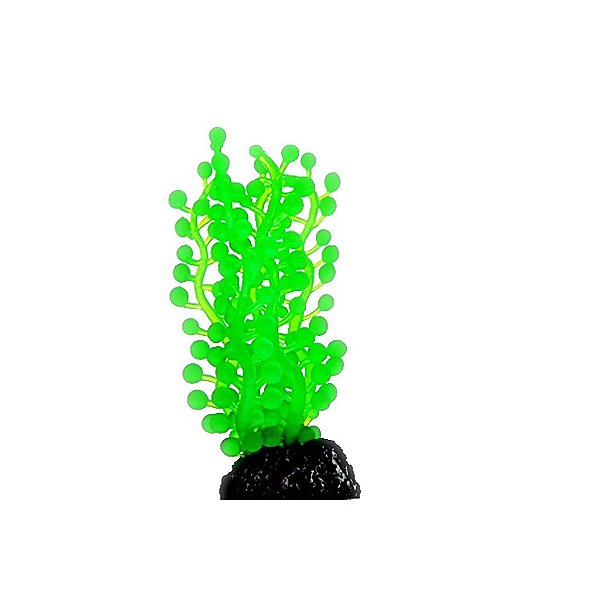 ENFEITE DE SILICONE SOMA ALGA ULVA VERDE