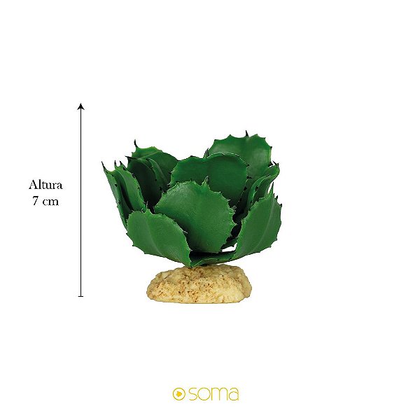 ENFEITE DE SILICONE SOMA PLANTA ALOE