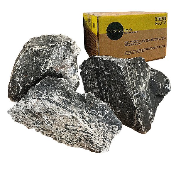 ROCHA SOMA MICROSFERA BLACK AND WHITE ROCK (15-25CM) 20KG