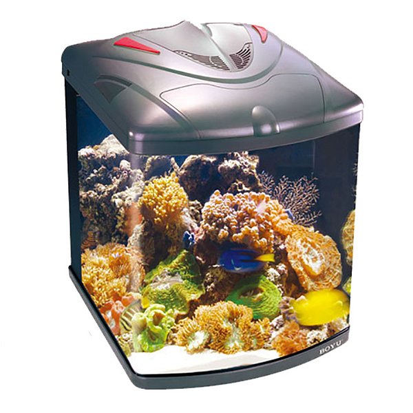 AQUARIO CURVO BOYU TL-550 ZUMBO 128L PRETO 110V