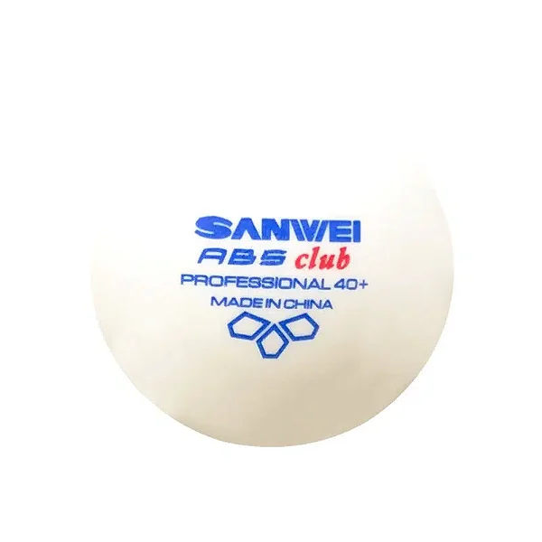 Bola de plástico SANWEI - ABS Club - Embalagem com 10 bolas