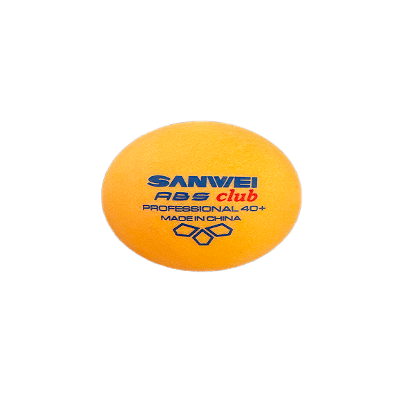 Bola de plástico SANWEI - ABS Club - Laranja - Embalagem com 10 bolas