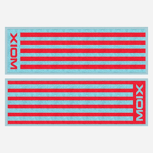 Toalha XIOM - Striped Long - Azul/Vermelho