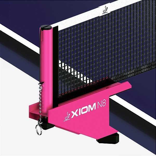 Rede com suporte para tênis de mesa XIOM - N8 - Magenta