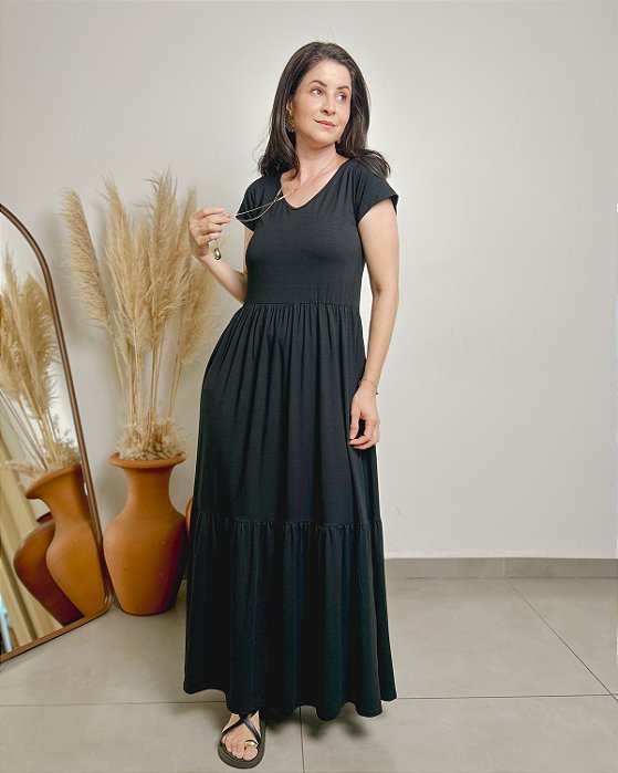 Vestido Longo 3 Maria - Slim e Plus Size