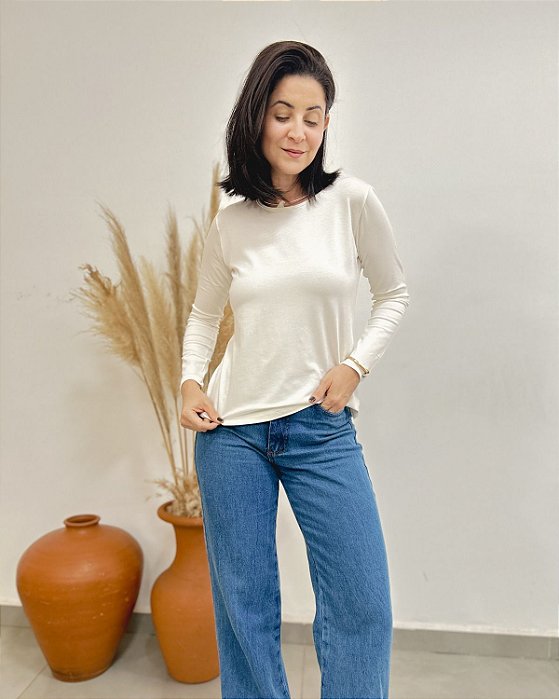 Blusa Segunda Pele Gola Careca - Slim, Plus e ExPlus Size