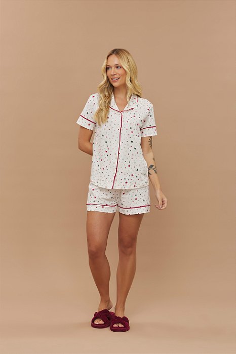 Pijama Camisaria Natal