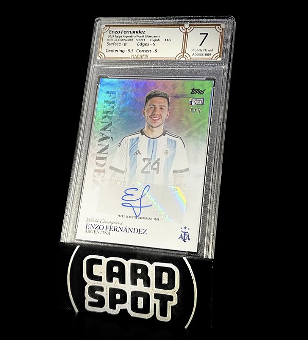 Enzo Fernandez #/5 Autógrafo - 2023 Topps Argentina World