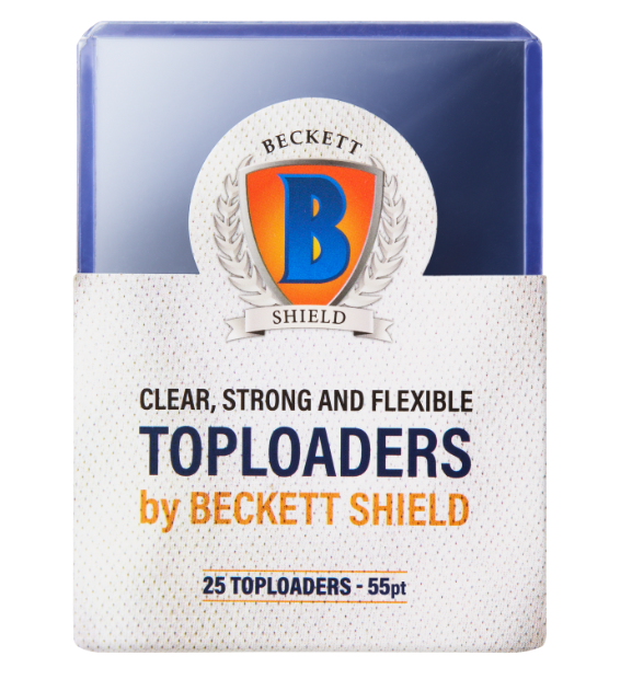 Toploader Transparente Beckett Shield 55pt - Caixa com 25 unidades