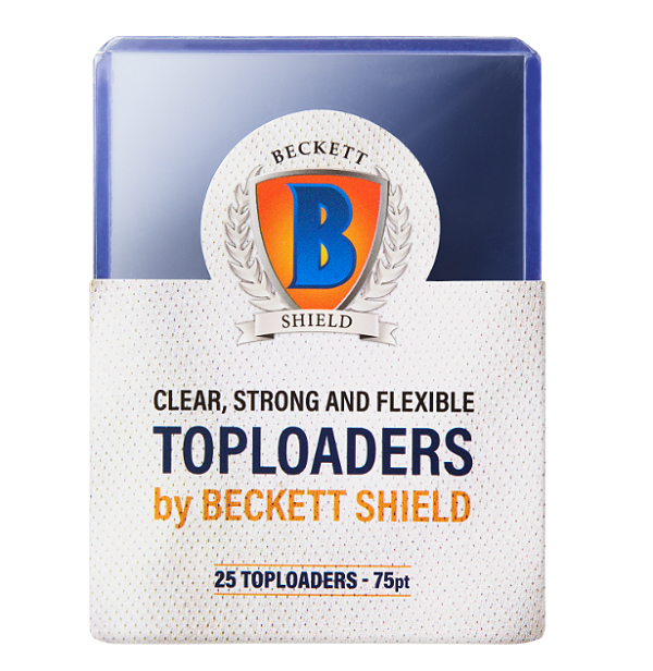 Toploader Transparente Beckett Shield 75pt - Caixa com 25 unidades