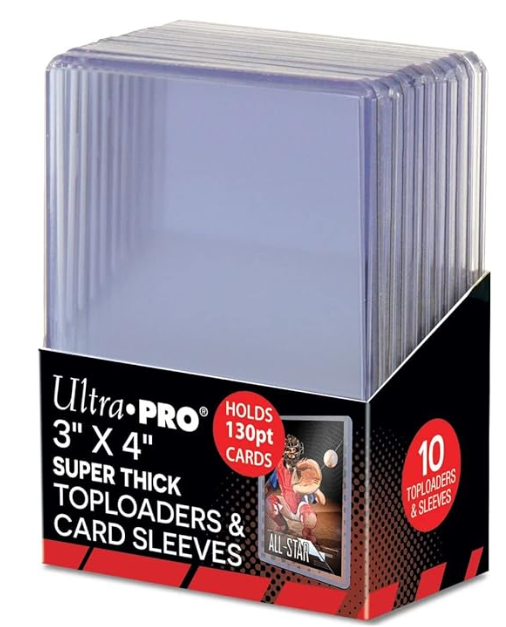 Toploader Transparente Ultra-Pro 130pt - Caixa com 10 unidades