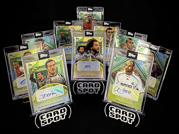 2023/24 Topps Seleção Autógrafos - Todos os 10 cards com numeração /99 disponíveis na coleção