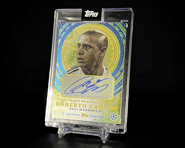 Roberto Carlos #/49 Autógrafo - 2023/24 Topps Seleção