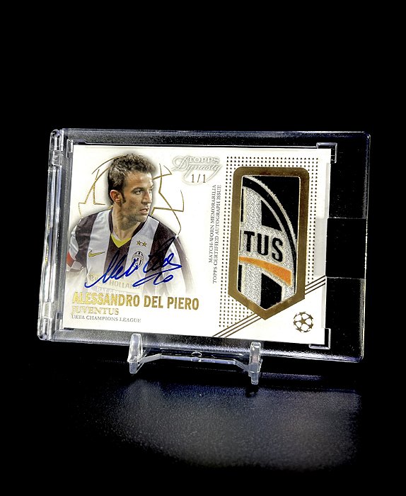 Alessandro Del Piero 1/1 Autógrafo Relic - 2022/23 Topps Dynasty UEFA Champions League