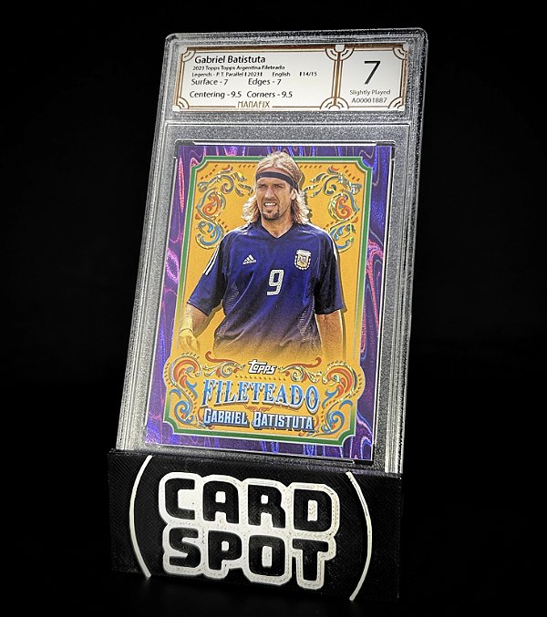 Gabriel Batistuta #/15 - 2023 Topps Argentina Fileteado