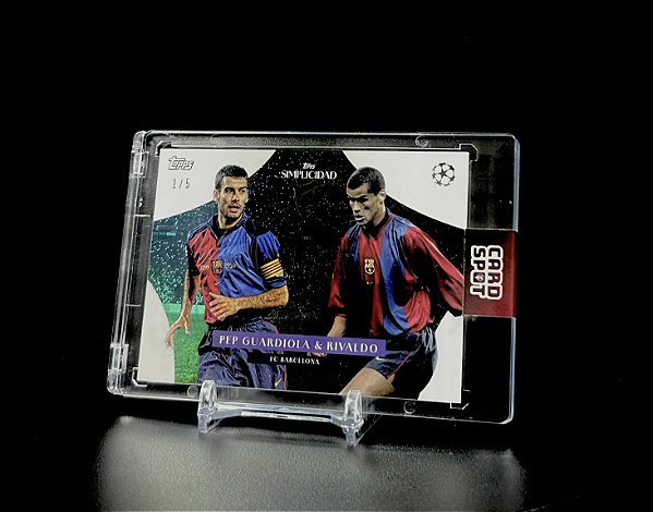 Pep Guardiola & Rivaldo 1/5 - 2023/24 Topps Simplicidad UCC