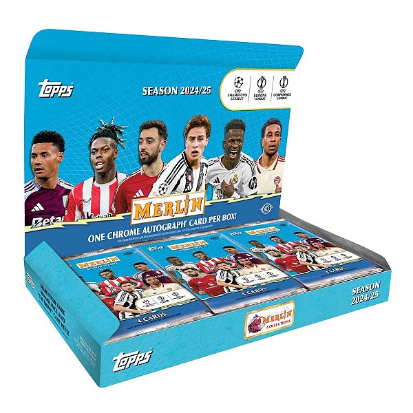 [BREAK 186] BREAK 2024-25 TOPPS MERLIN HOBBY BOX - ESCOLHE SEU TIME