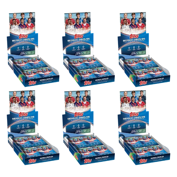 [BREAK 188] HALF CASE BREAK 6XCAIXAS 2025-26 TOPPS UCC HOBBY BOX - ESCOLHE SEU TIME