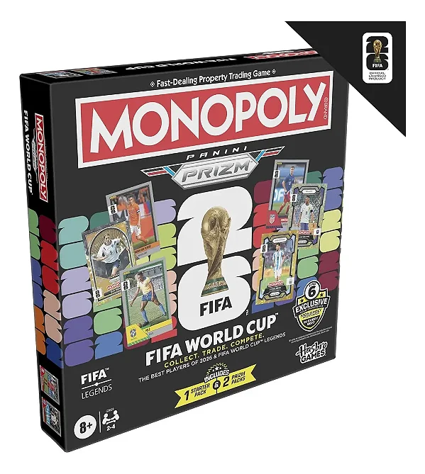 [LACRADA] 2026 Panini Prizm Monopoly FIFA World Cup - Jogo de Tabuleiro