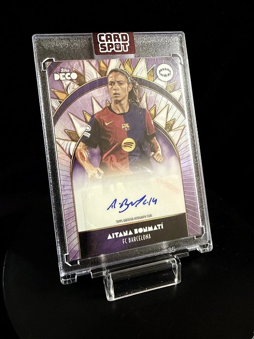 Aitana Bonmatí Autógrafo /25 - 2023-24 Topps DECO UCC