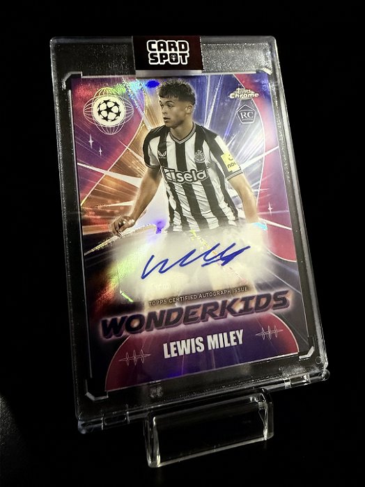 Lewis Miley Autógrafo Wonderkids RC - 2023-24 Topps Chrome UCC