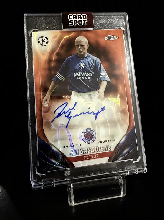 Paul Gascoigne Autógrafo - 2023-24 Topps Chrome UCC
