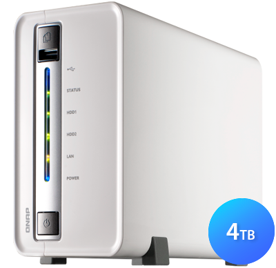 TS-212e Qnap - Storage NAS 4TB para hard disks SATA