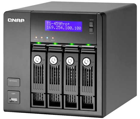 Qnap TS-459-PRO+ - Turbo Storage NAS p/  4 Hard Drives SATA