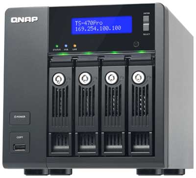 Qnap TS-470 Pro - Storage NAS 4 Baias p/ discos SATA 24TB